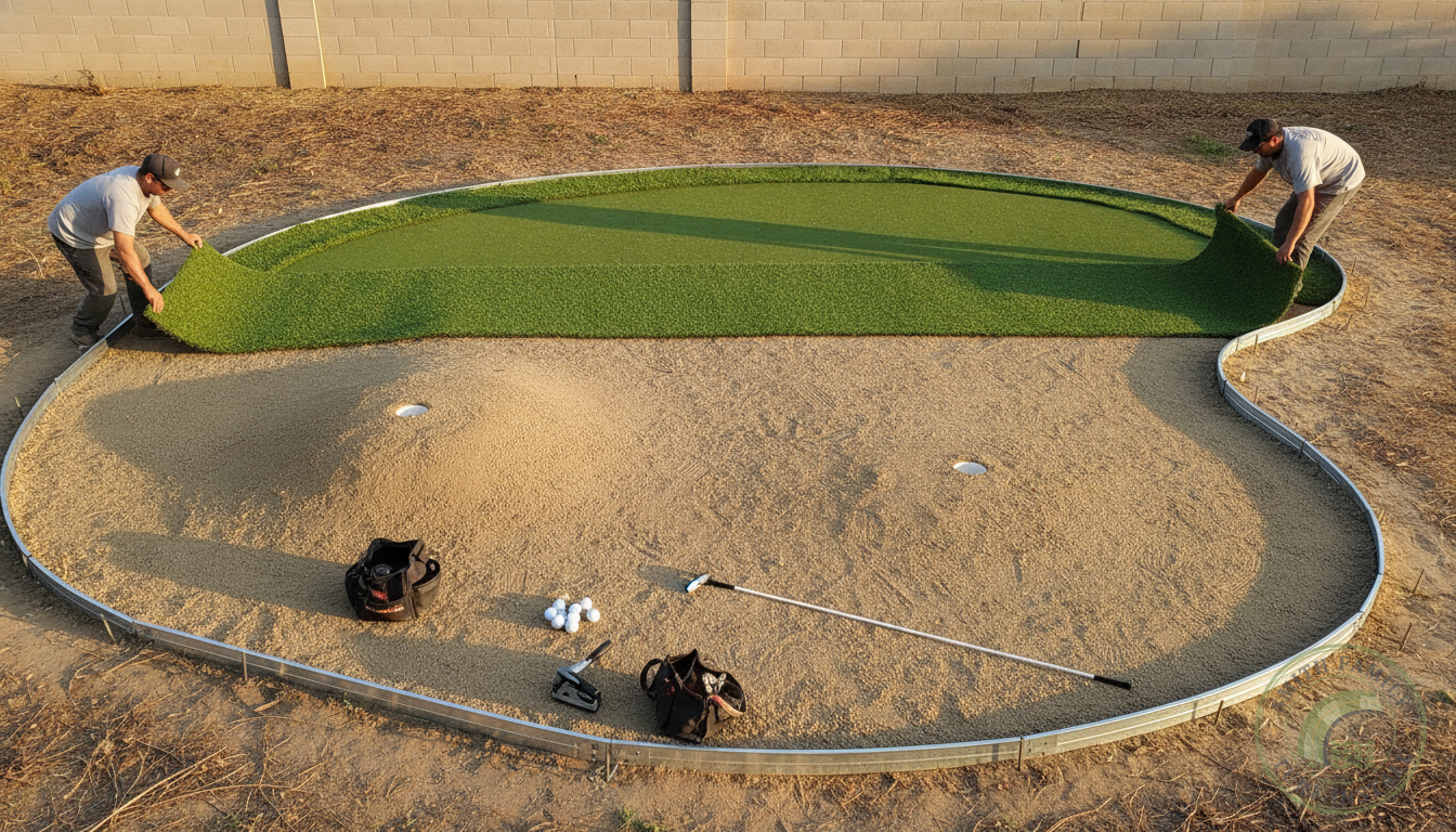 Backyard Putting Green Installation