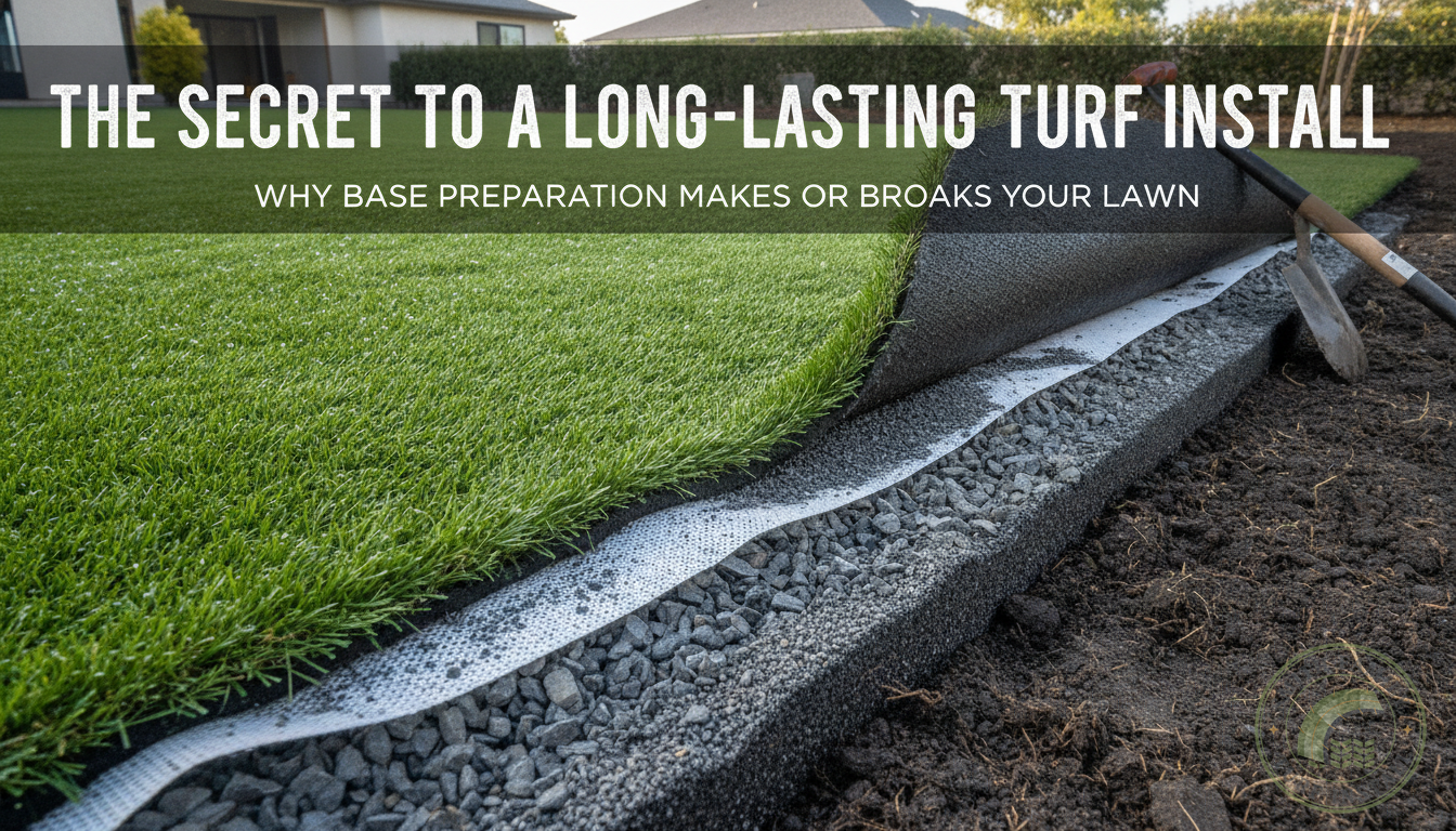 The Secret to a Long-Lasting Turf Install: Why Base Preparation Makes or Breaks Your Lawn